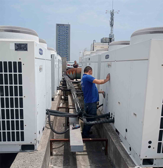 松北中央空调制热和不制冷系统维修方法